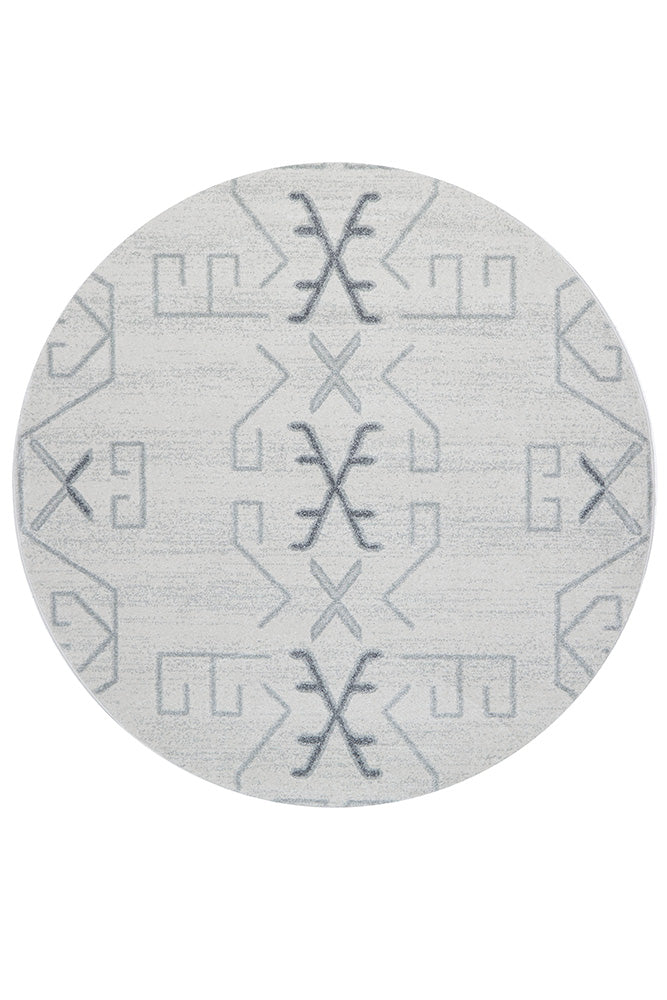 Paradise Cala Grey Round Rug