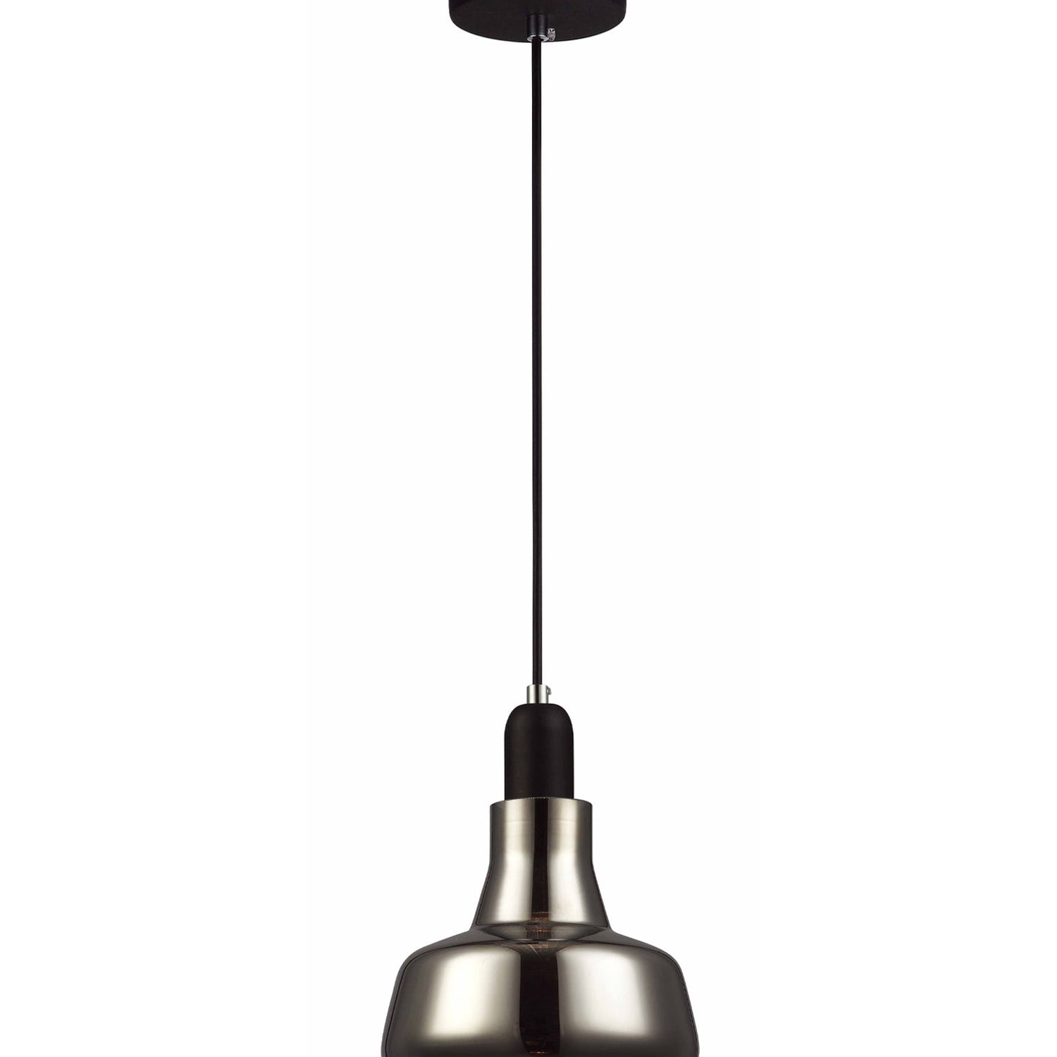 PENOLA: GU10 Smoke Glass Dome Pendant Light