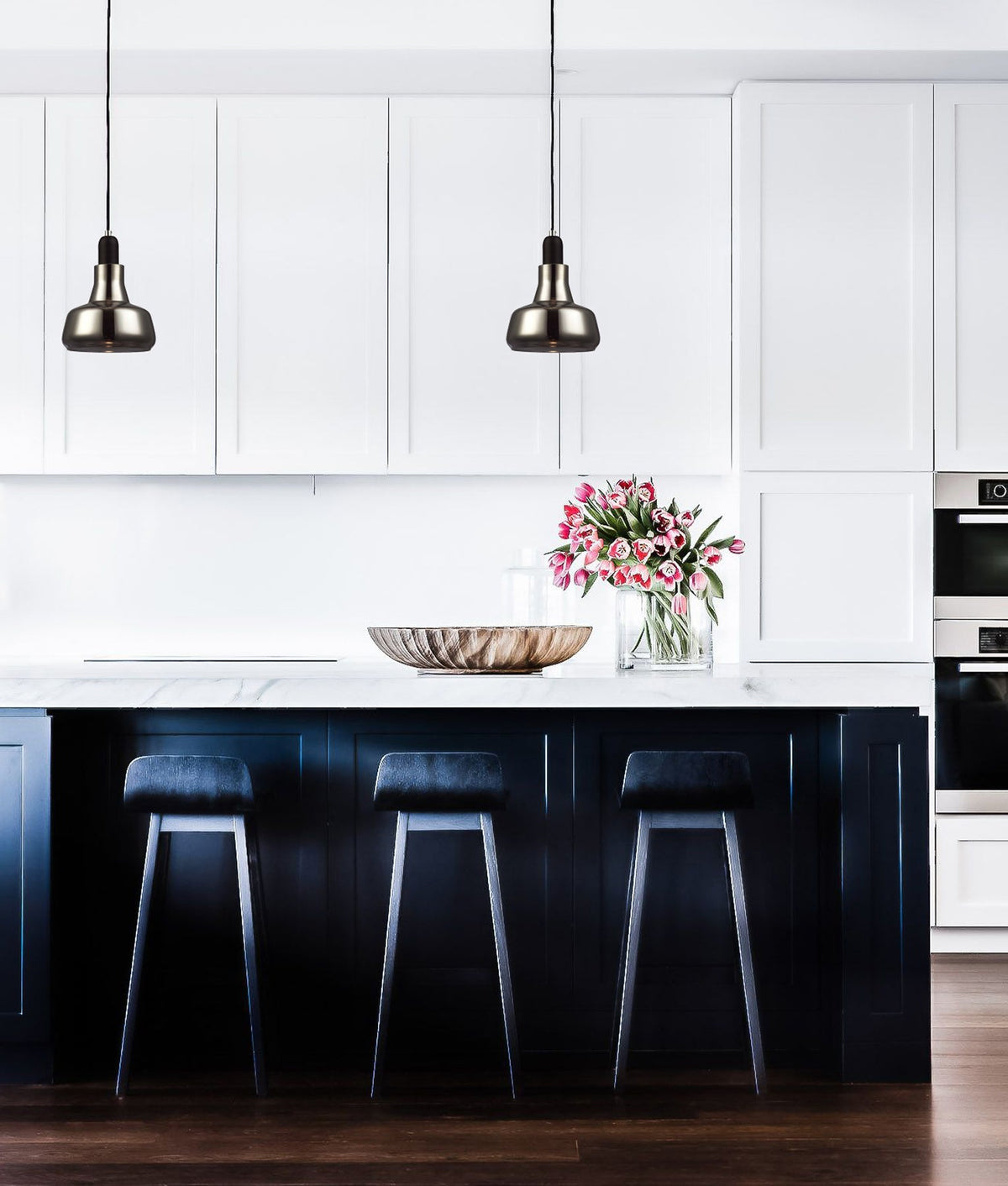PENOLA: GU10 Smoke Glass Dome Pendant Light