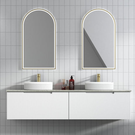 PERLA Mark II Wall Hung Vanity Matte White (All Sizes)