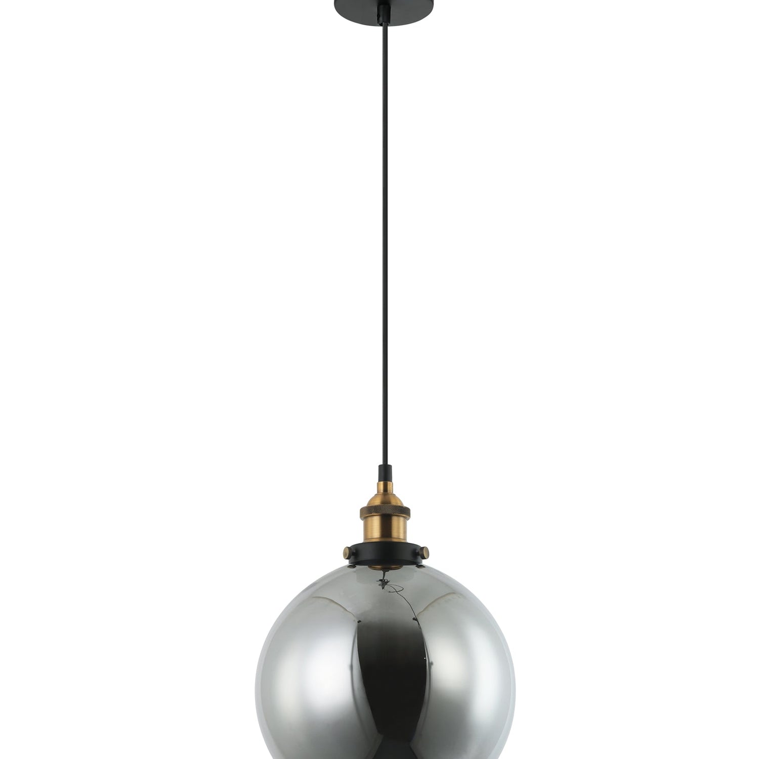 PESINI: Interior Wine Glass with Antique Brass/ Chrome Highlight Pendant Lights