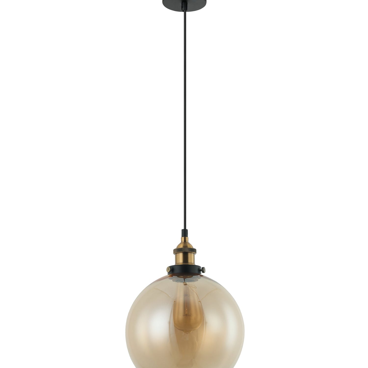 PESINI: Interior Wine Glass with Antique Brass/ Chrome Highlight Pendant Lights
