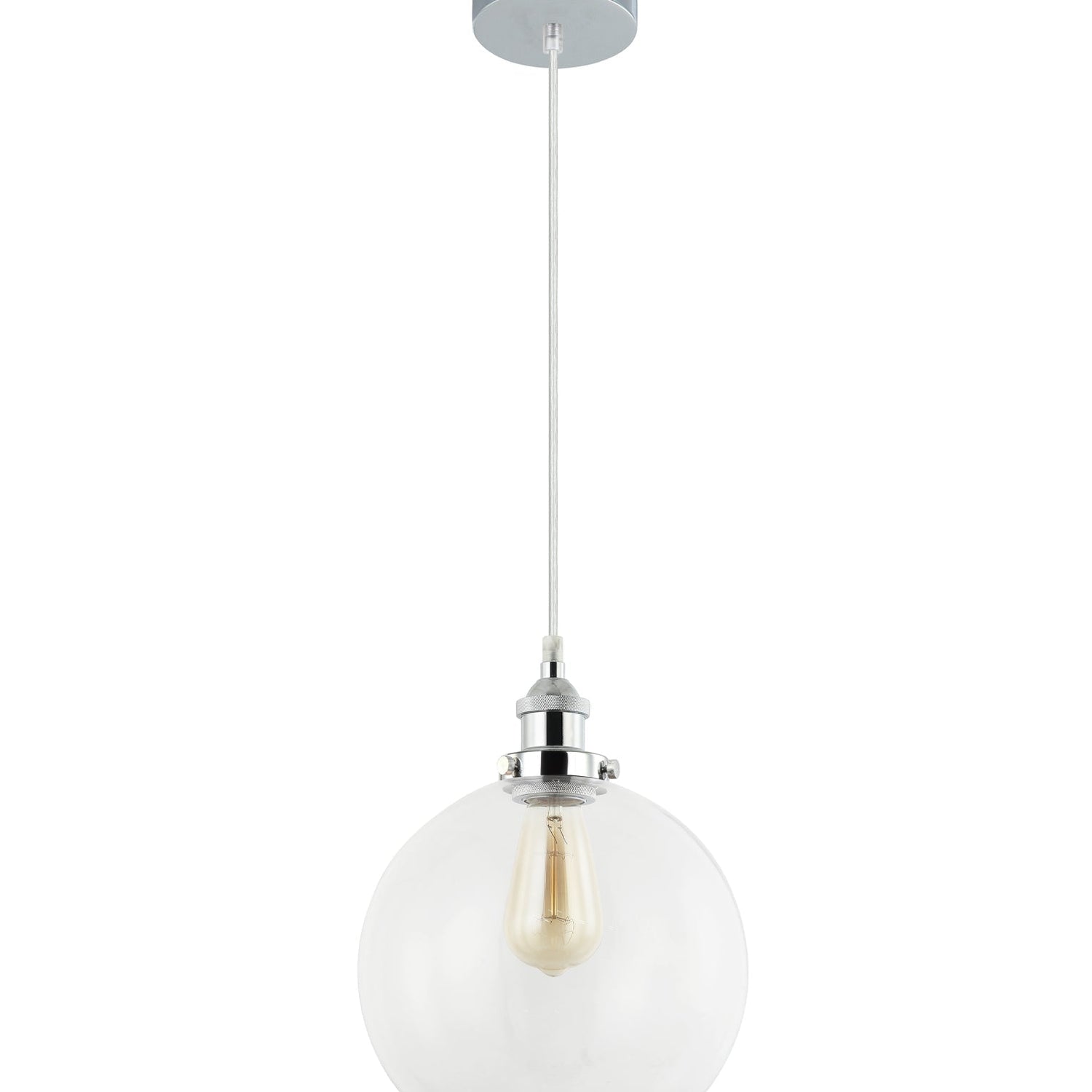PESINI: Interior Wine Glass with Antique Brass/ Chrome Highlight Pendant Lights
