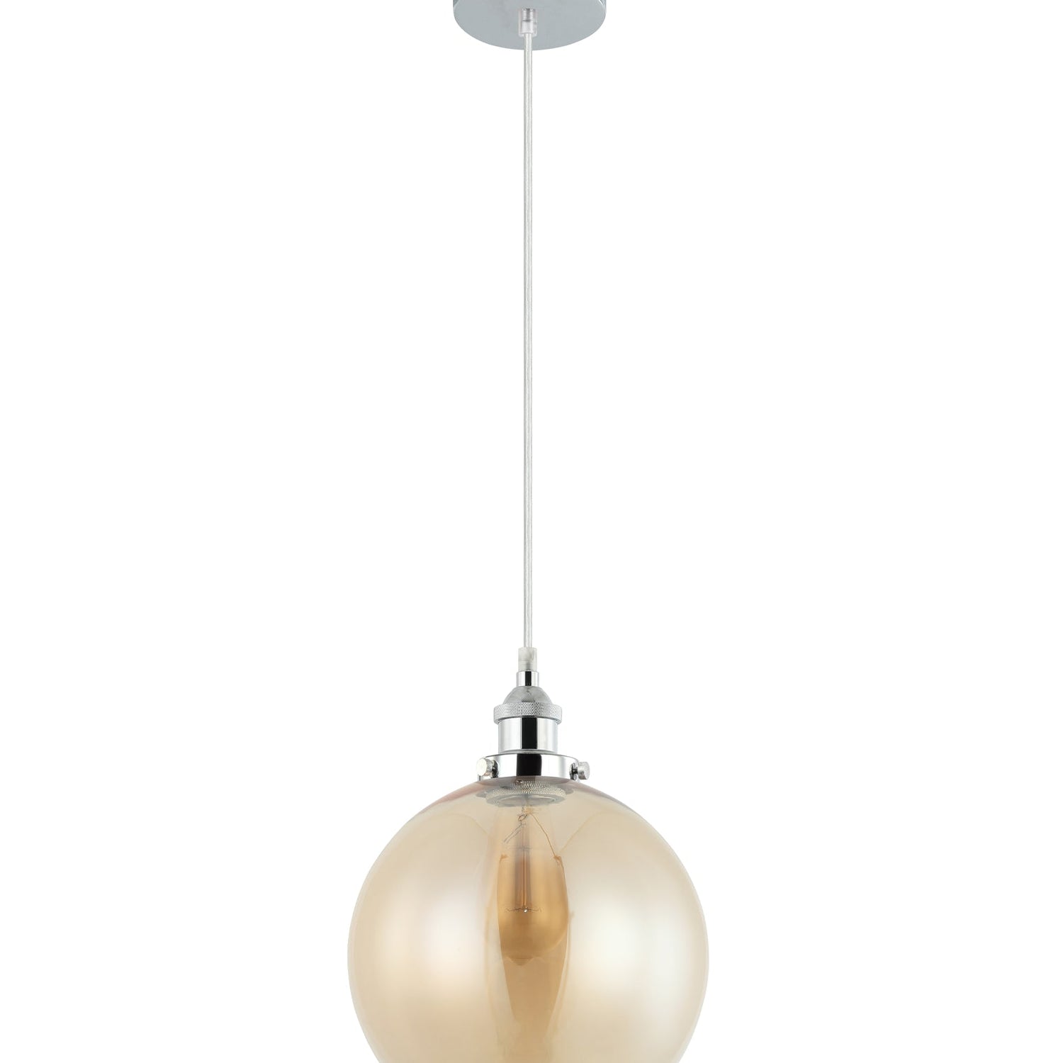 PESINI: Interior Wine Glass with Antique Brass/ Chrome Highlight Pendant Lights