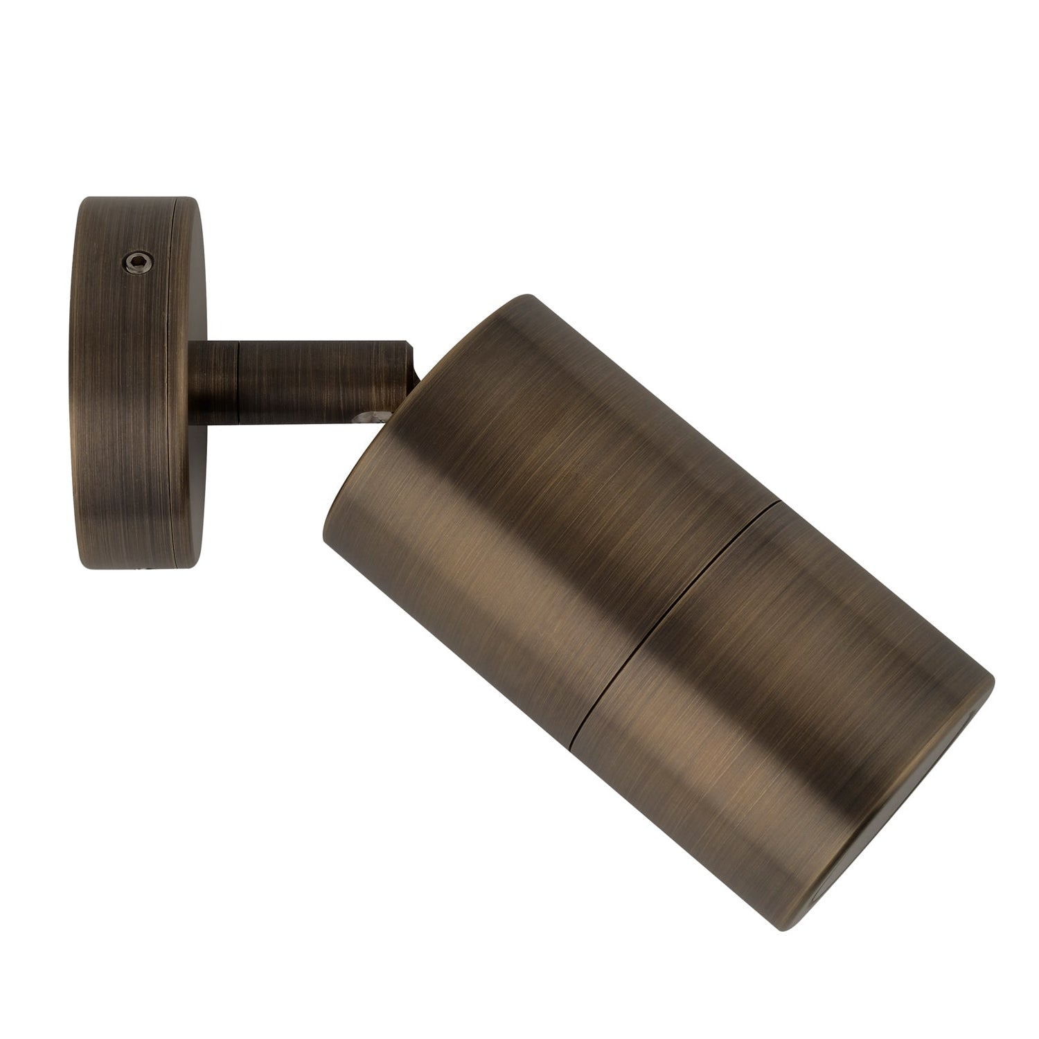 GU10 Exterior Wall Pillar Spot Lights (Antique Brass) IP65