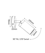MR16 Exterior Wall Pillar Spot Lights (Aged Copper) IP54