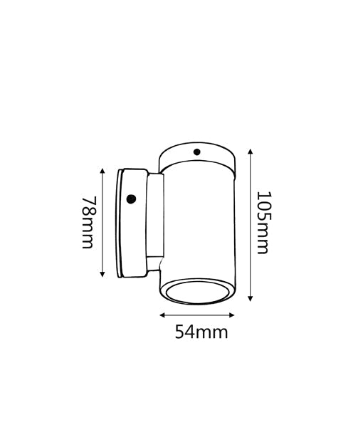 MR16 Exterior Wall Pillar Lights (Light Weight Copper) IP54