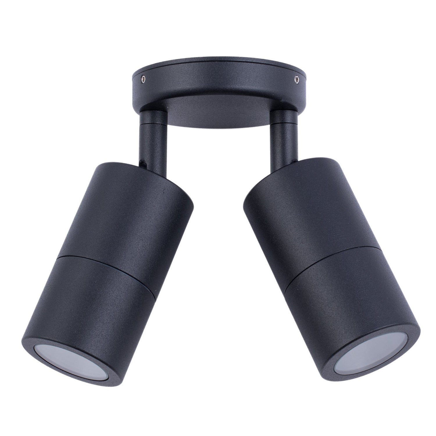 MR16 Exterior Wall Pillar Spot Lights (Black Aluminium) IP65