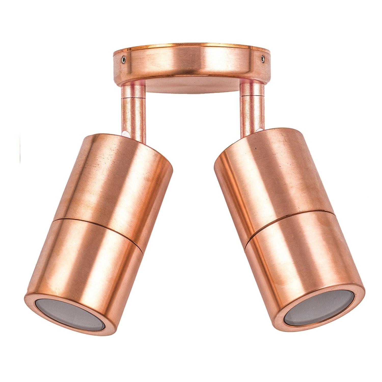 GU10 Exterior Wall Pillar Spot Lights (Copper) IP65