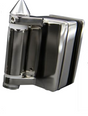 Pool Hinge - 180 ° Glass to Round Post - Heavy Duty Spring