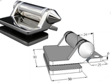 Pool Hinge - 180 ° Glass to Square Post - Heavy Duty Spring