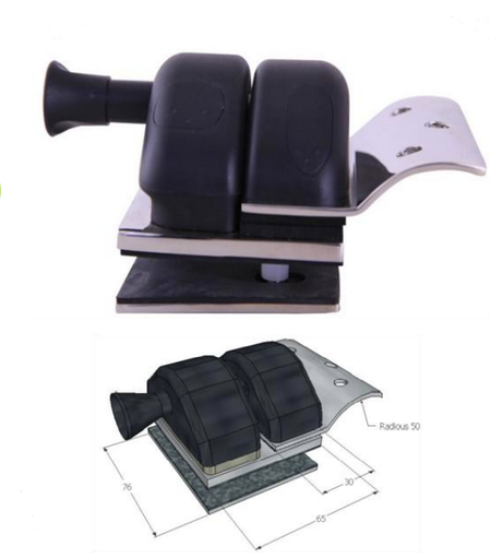 Pool Latch - 90 ° Glass to Round Post