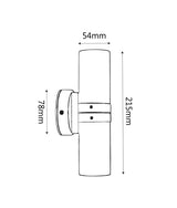 GU10 Exterior Wall Pillar Spot Lights (Light Weight Copper) IP54
