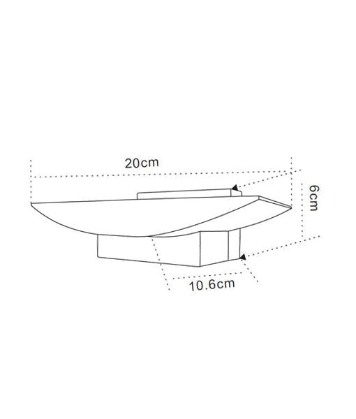 PHOENIX: LED Interior Curved Up Light Wall Light