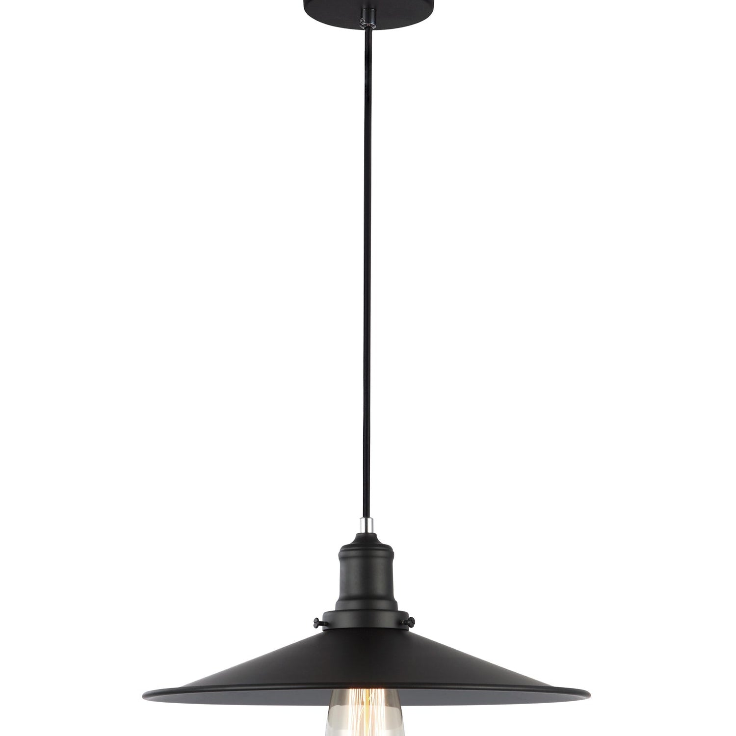 PIATTO: Industrial Black Coolie Pendant Lights