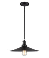 PIATTO: Industrial Black Coolie Pendant Lights