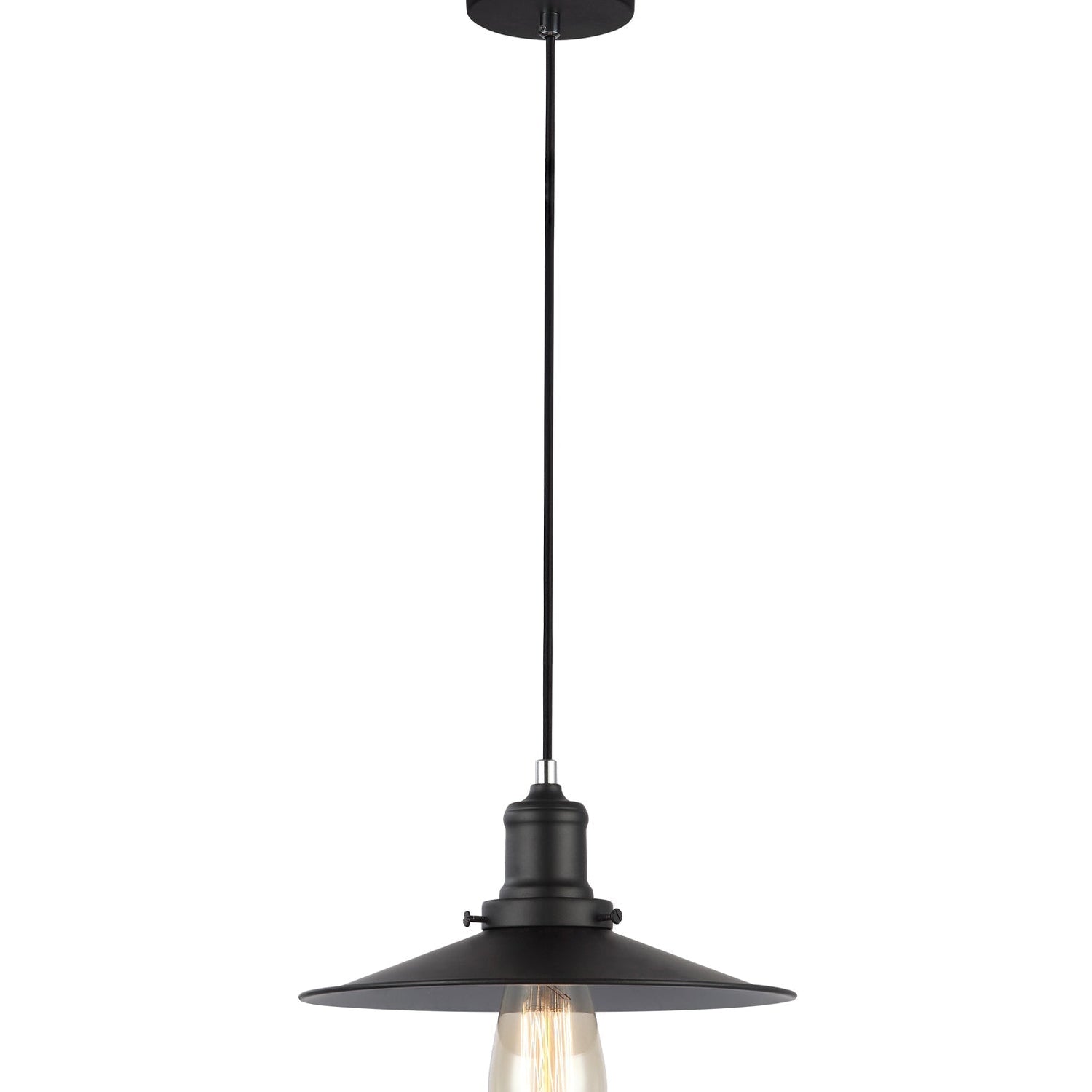 PIATTO: Industrial Black Coolie Pendant Lights