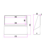 PLANA: Exterior LED Adjustable Wedge Surface Mounted Wall Lights IP65