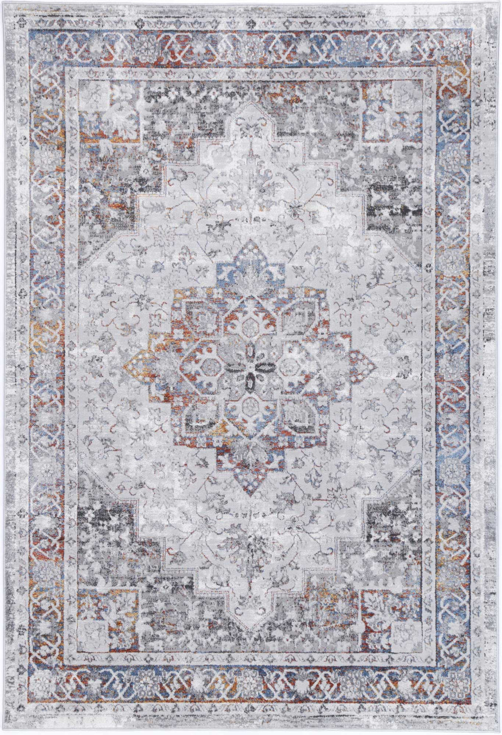 Malo Camila Grey & Blue Traditional Rug