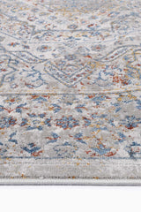 Malo Aurora Grey & Blue Traditional Rug