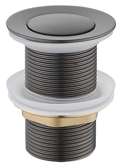 Push Plug Waste 32mm (Brushed Gun Metal)