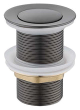 Push Plug Waste 32mm (Brushed Gun Metal)