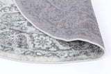 Ligures  White Grey Traditional Rug
