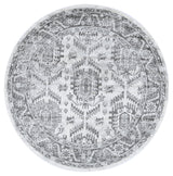 Ligures  White Grey Traditional Rug