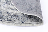 Ligures Grey White Rug