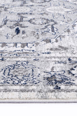 Ligures Grey White Rug
