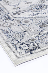 Ligures Grey White Rug