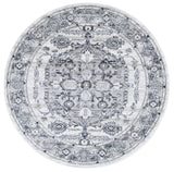 Ligures Grey White Rug