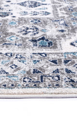 Ligures  Cream Blue Traditional Rug
