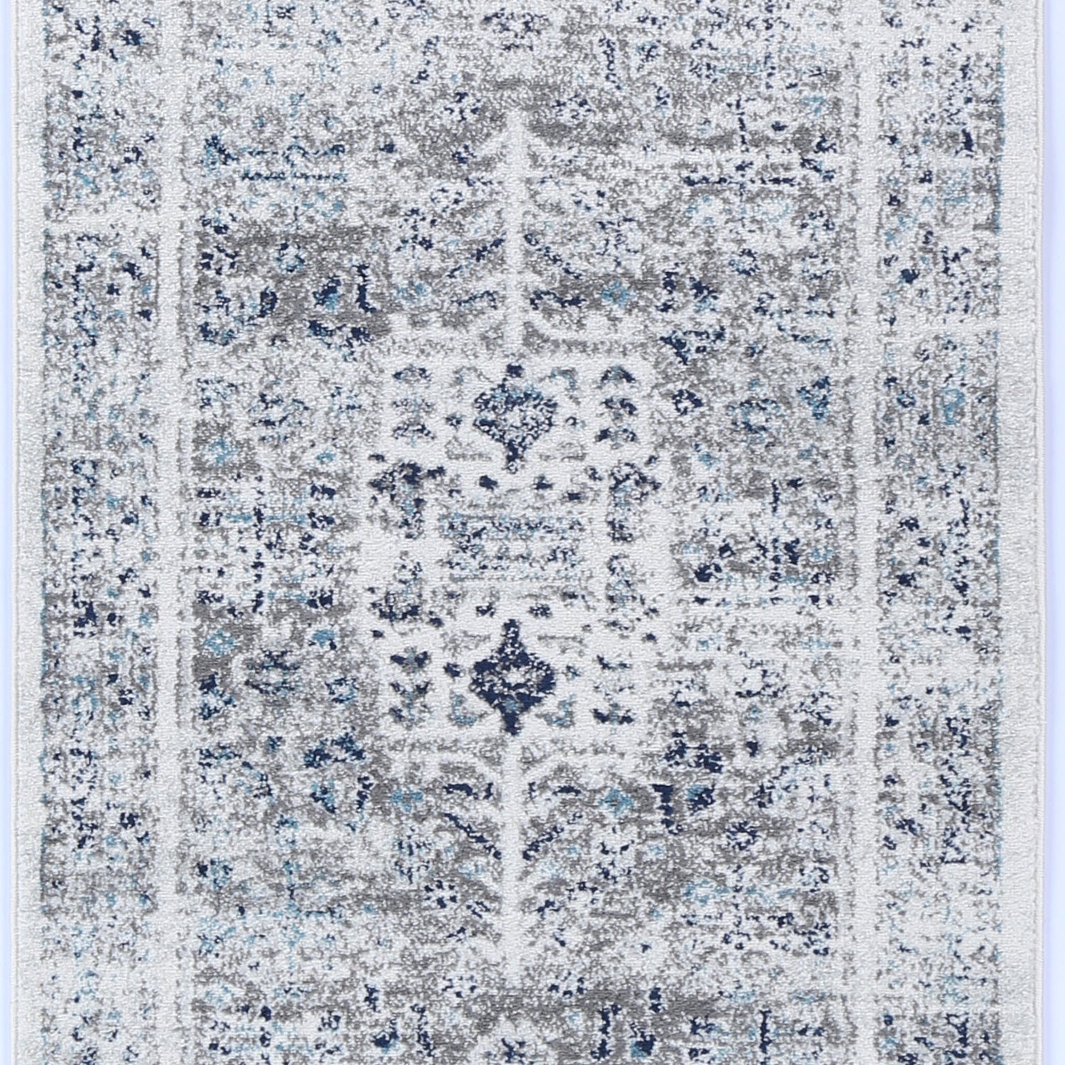 Ligures  Cream Blue Traditional Rug