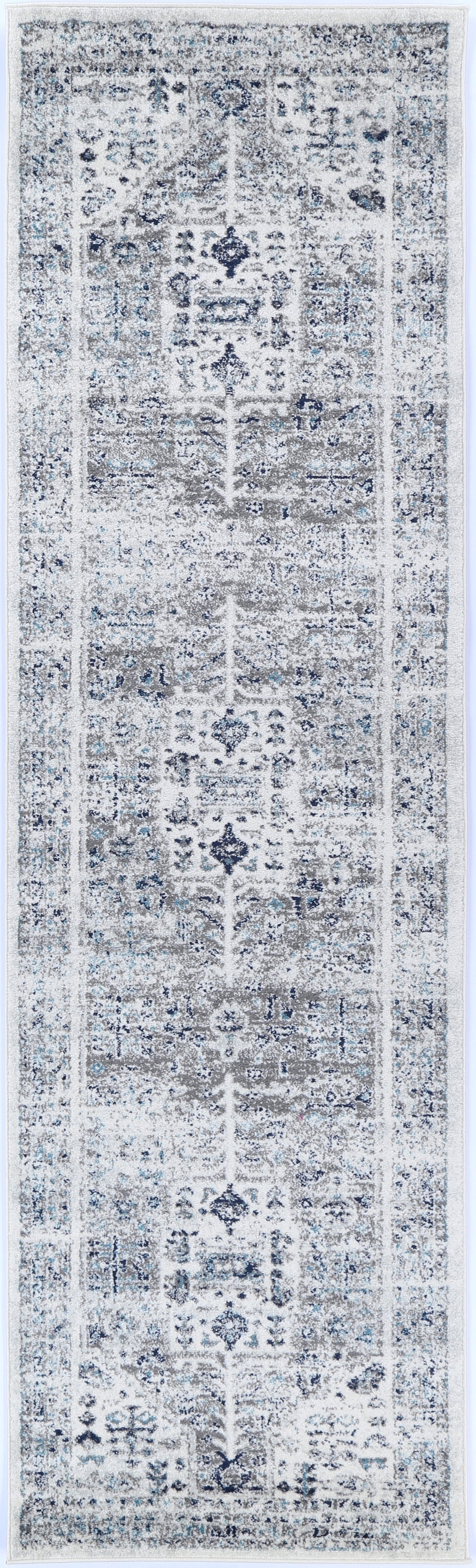 Ligures  Cream Blue Traditional Rug