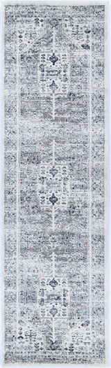Ligures  Cream Blue Traditional Rug