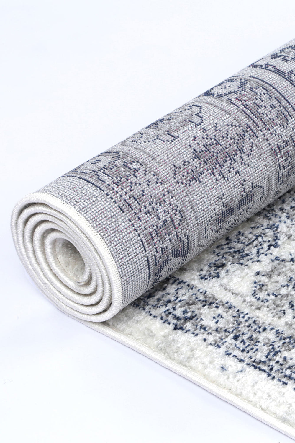 Ligures  Navy Cream Traditional Rug