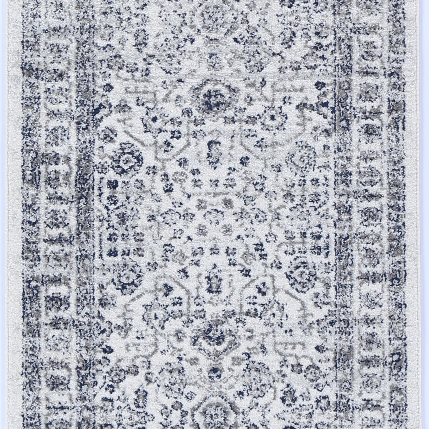 Ligures  Navy Cream Traditional Rug