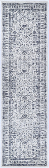 Ligures  Navy Cream Traditional Rug