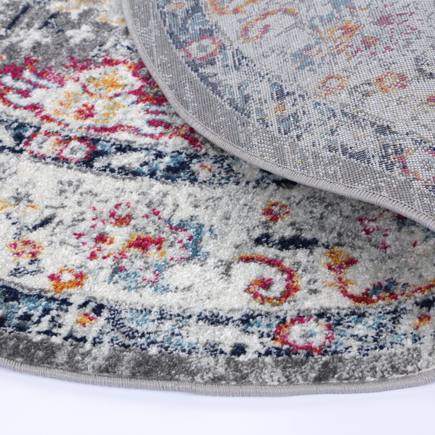 Ligures  Grey Multi Traditional Rug