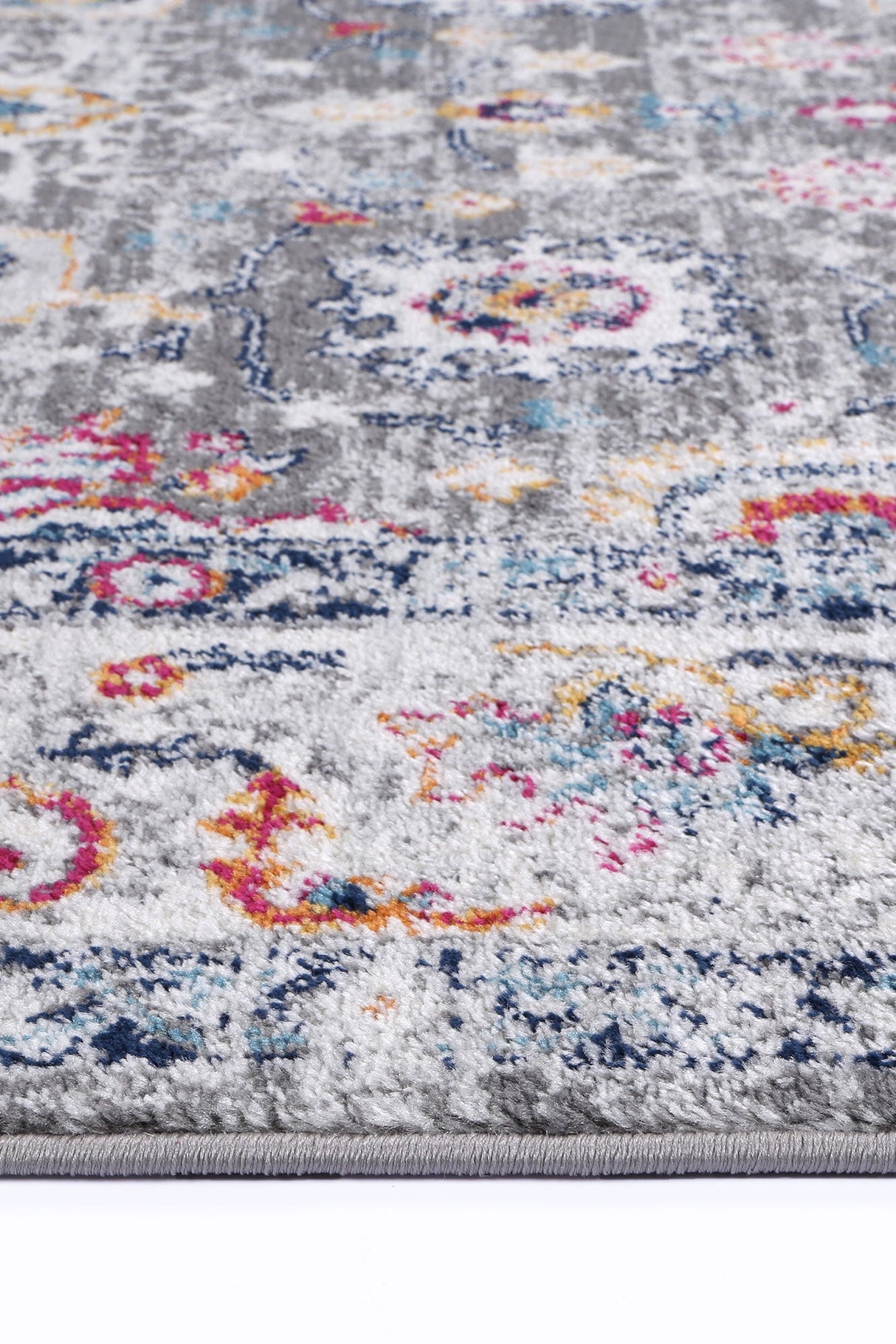 Ligures  Grey Multi Traditional Rug
