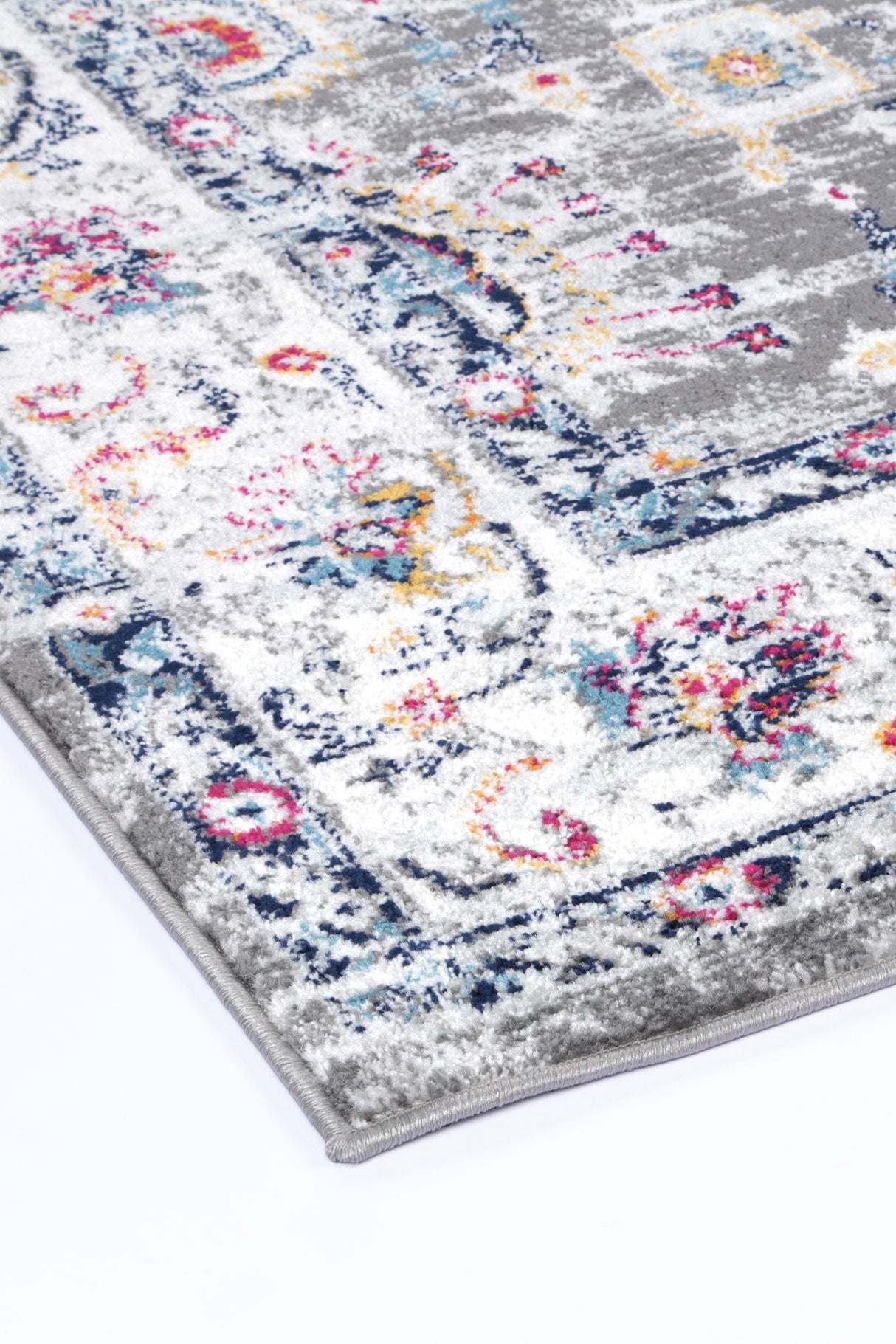 Ligures  Grey Multi Traditional Rug