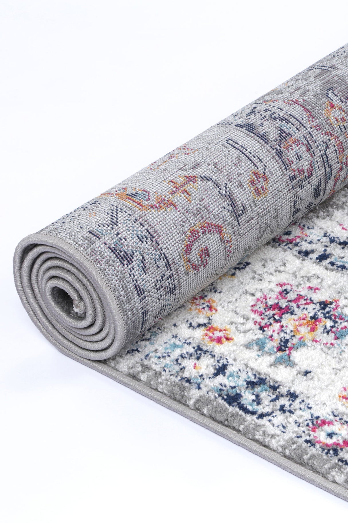 Ligures  Grey Multi Traditional Rug
