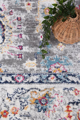Ligures  Grey Multi Traditional Rug