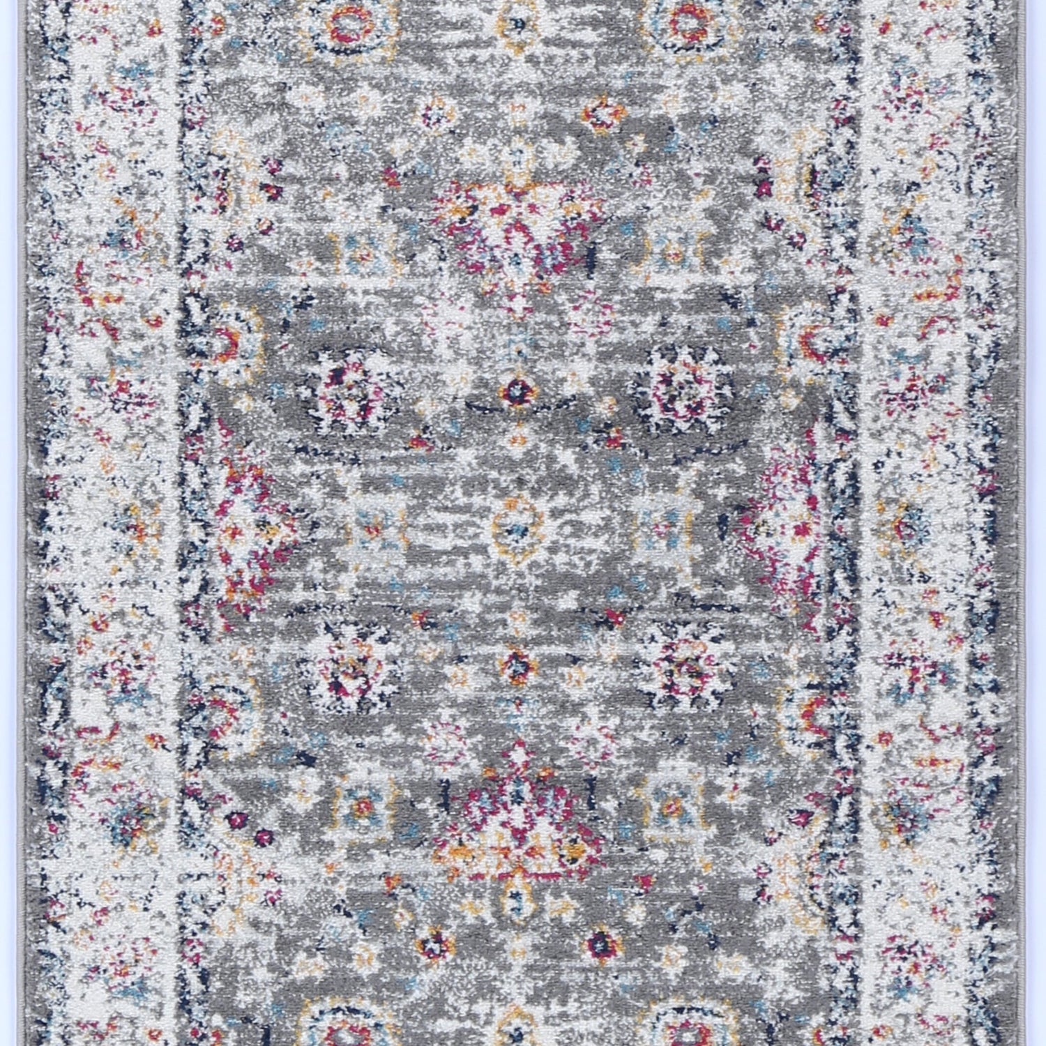 Ligures  Grey Multi Traditional Rug