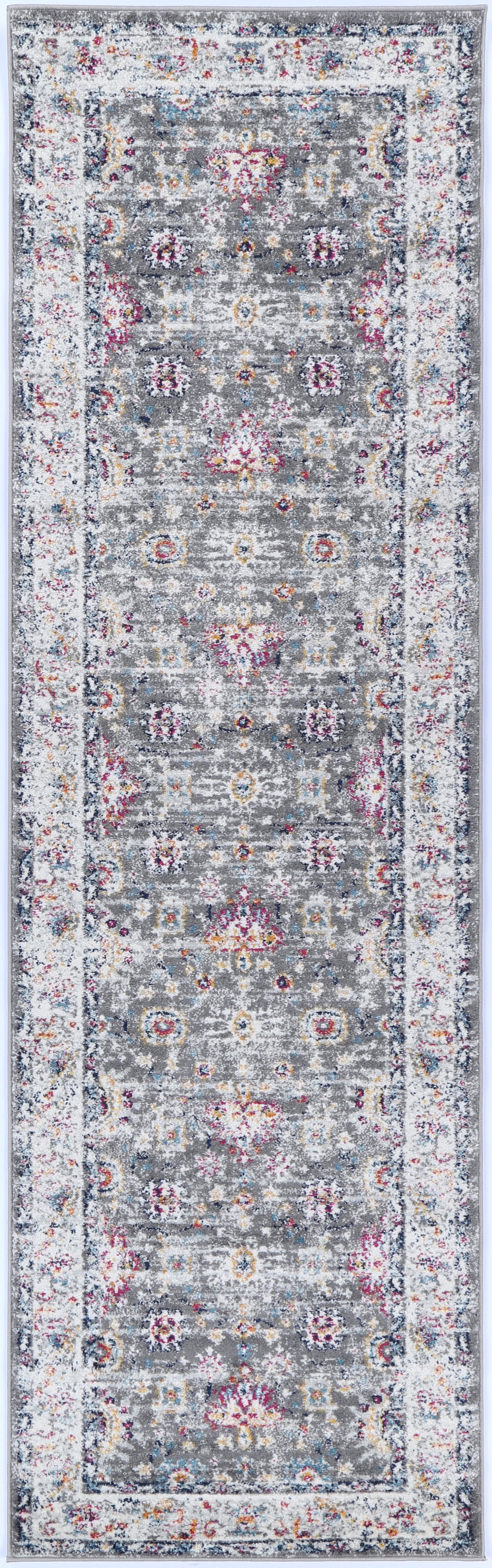 Ligures  Grey Multi Traditional Rug