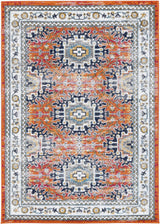 Ligures  Rust Multi Traditional Rug
