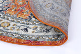 Ligures  Rust Multi Traditional Rug