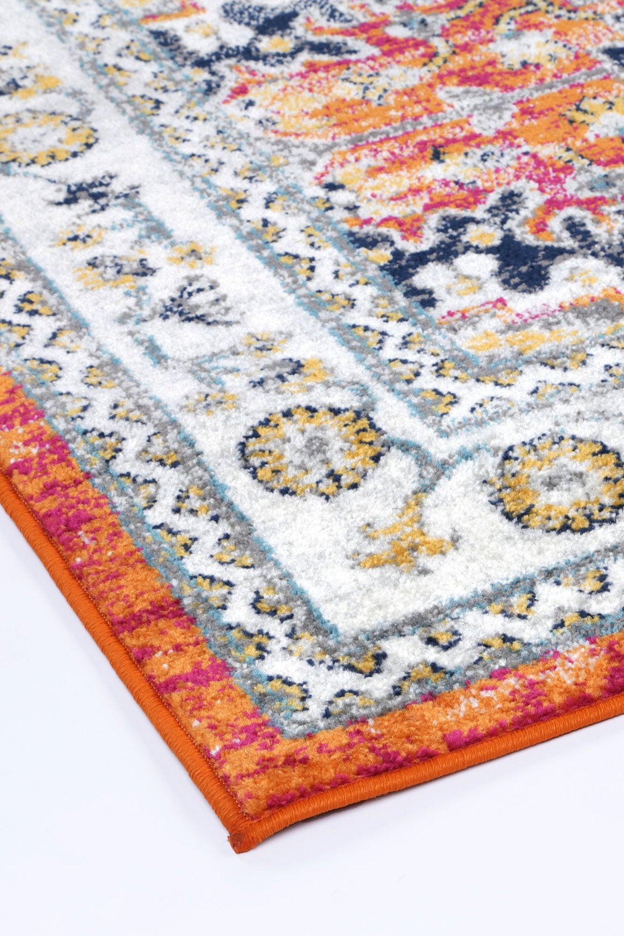 Ligures  Rust Multi Traditional Rug