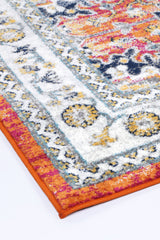 Ligures  Rust Multi Traditional Rug